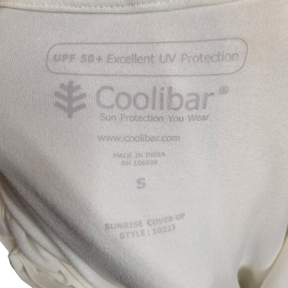Coolibar UPF 50+ White Hooded Cover-Up – Size S | Lightweight Sun Protection - Picture 2 of 8